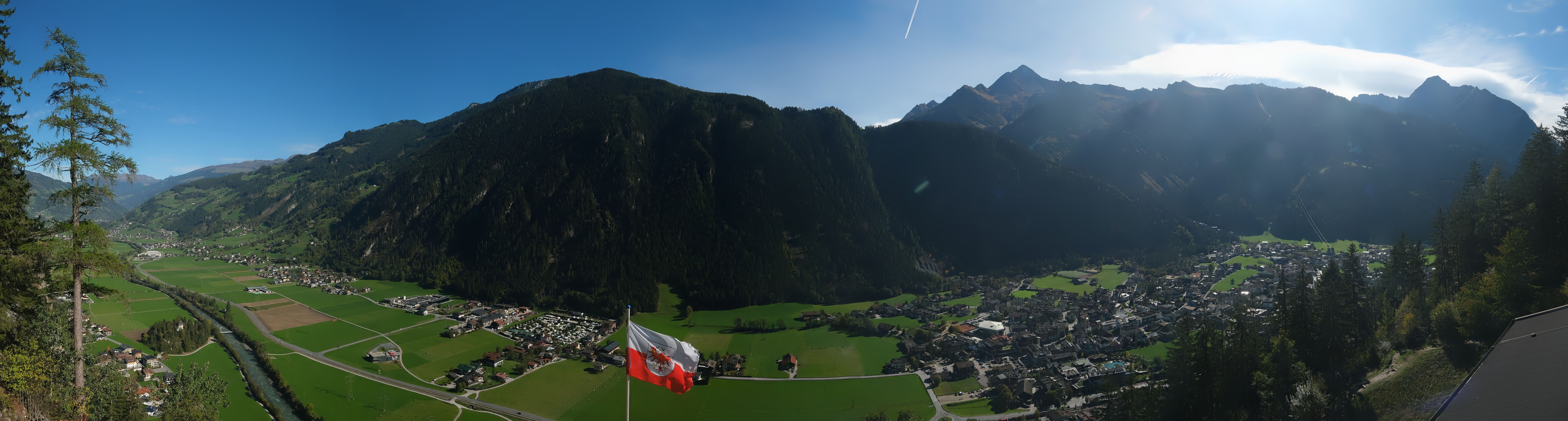 Archiv Foto Webcam Mayrhofen im Zillertal: Blick vom Gasthof Zimmereben