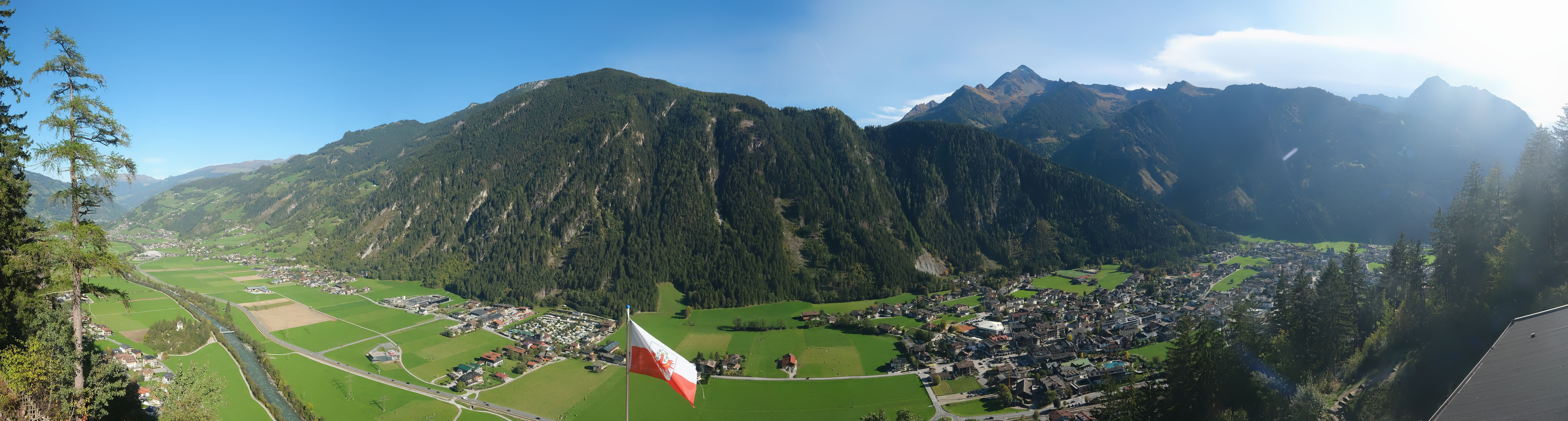 Archiv Foto Webcam Mayrhofen im Zillertal: Blick vom Gasthof Zimmereben