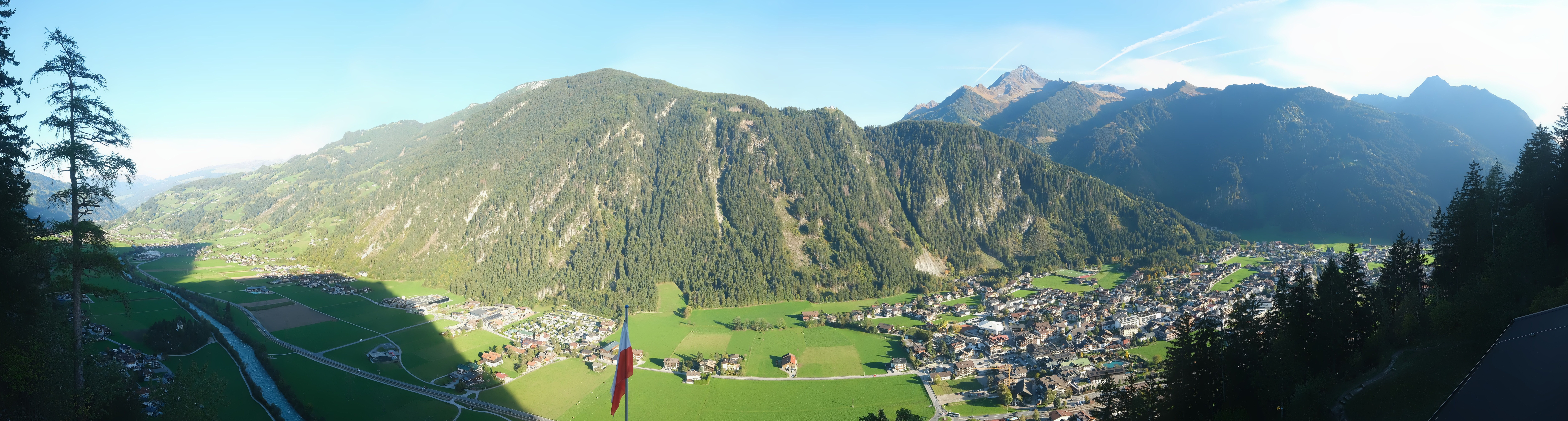 Archiv Foto Webcam Mayrhofen im Zillertal: Blick vom Gasthof Zimmereben