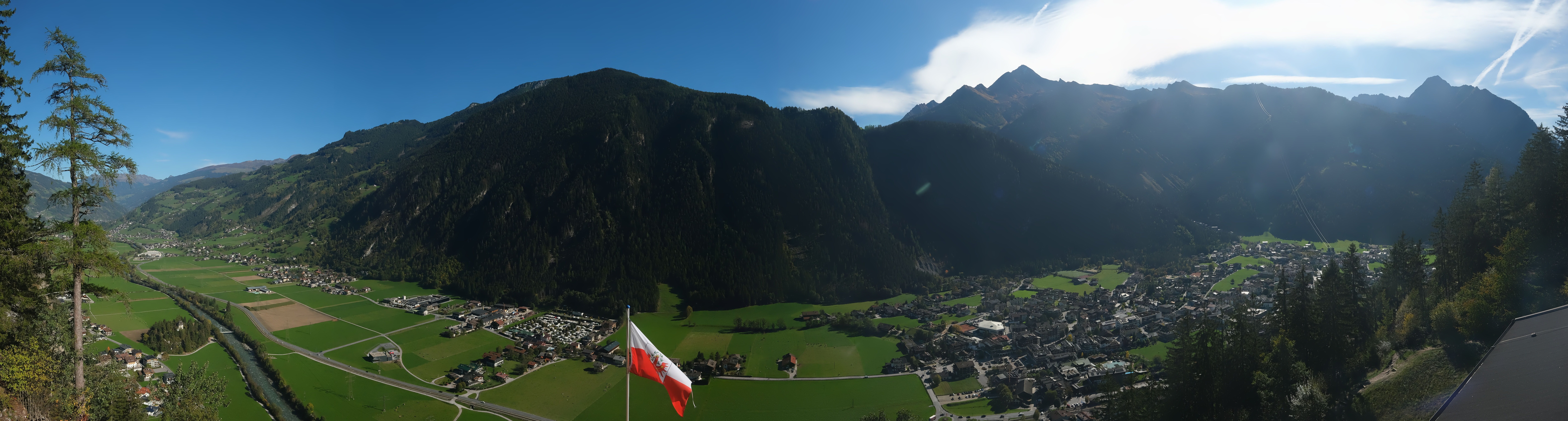 Archiv Foto Webcam Mayrhofen im Zillertal: Blick vom Gasthof Zimmereben