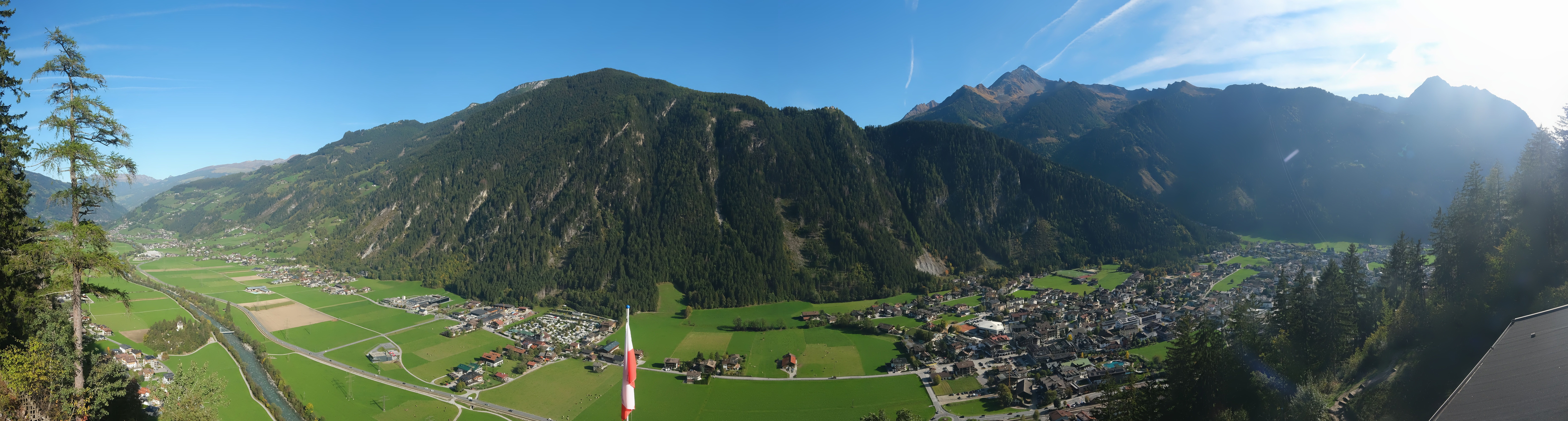 Archiv Foto Webcam Mayrhofen im Zillertal: Blick vom Gasthof Zimmereben