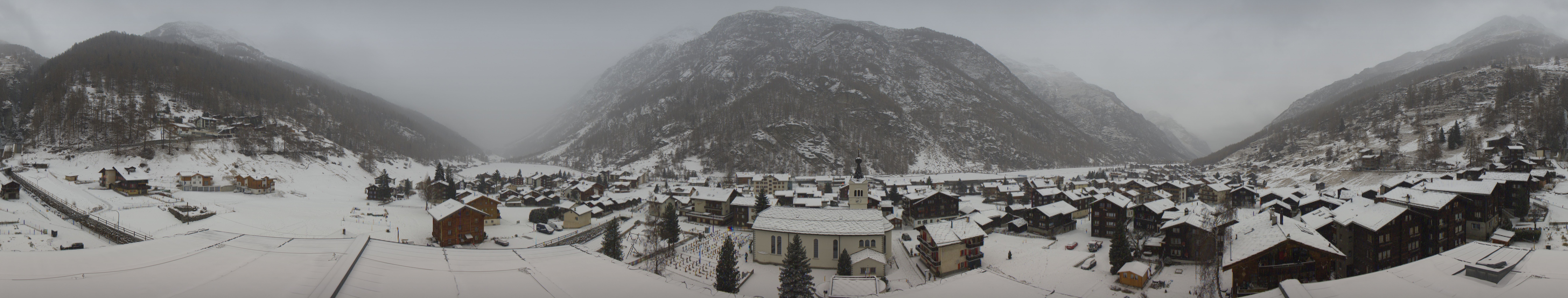 Archived image Webcam Täsch - Panorama