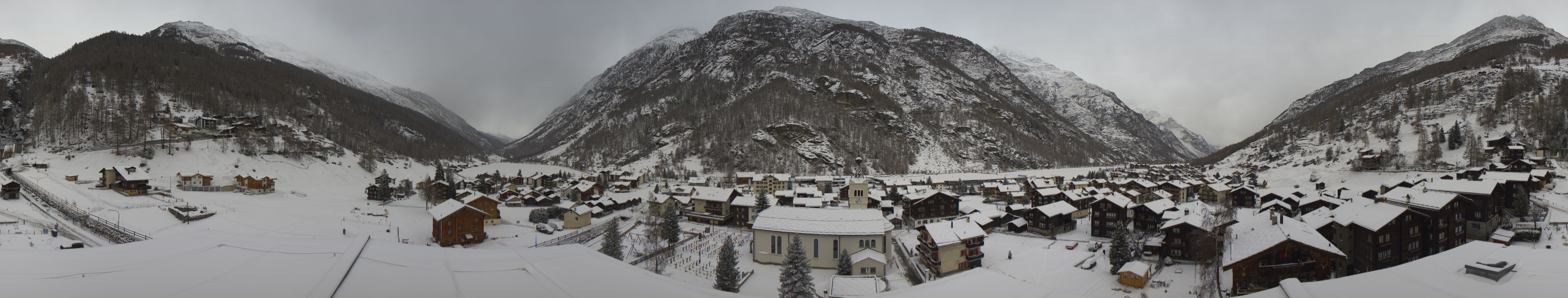 Archived image Webcam Täsch - Panorama