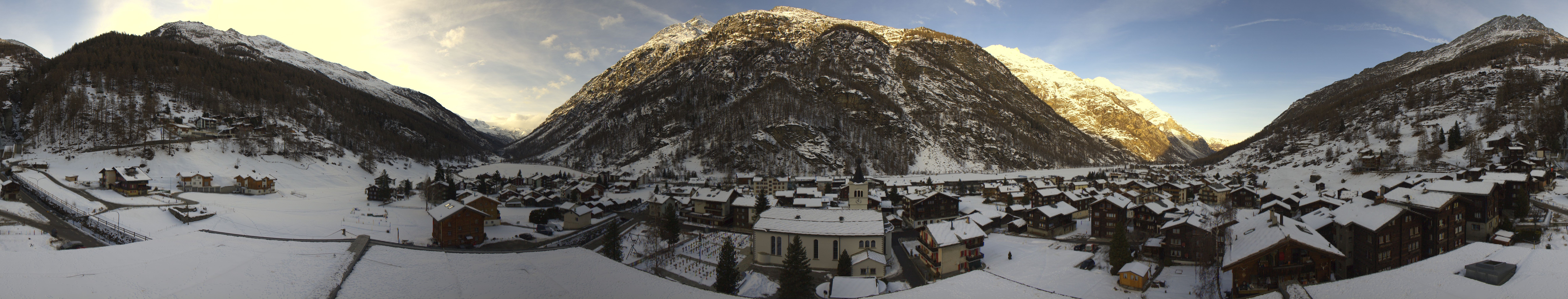 Archived image Webcam Täsch - Panorama