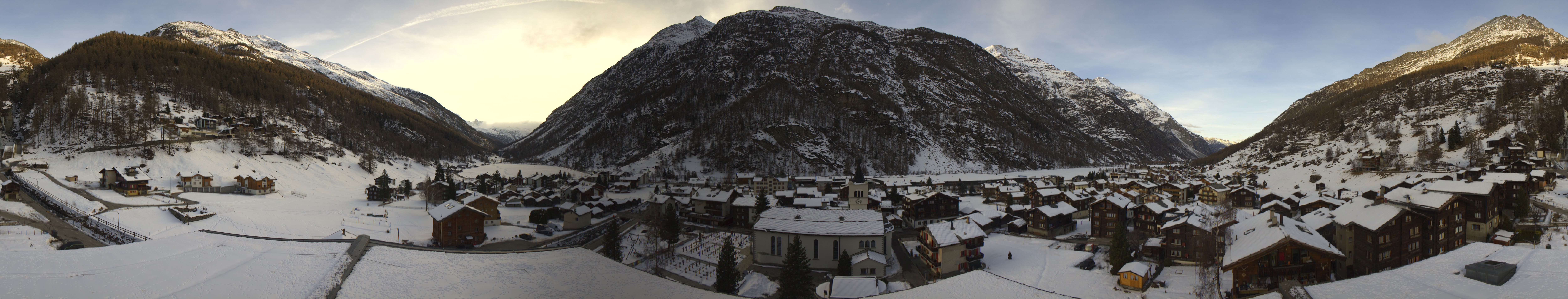 Archived image Webcam Täsch - Panorama