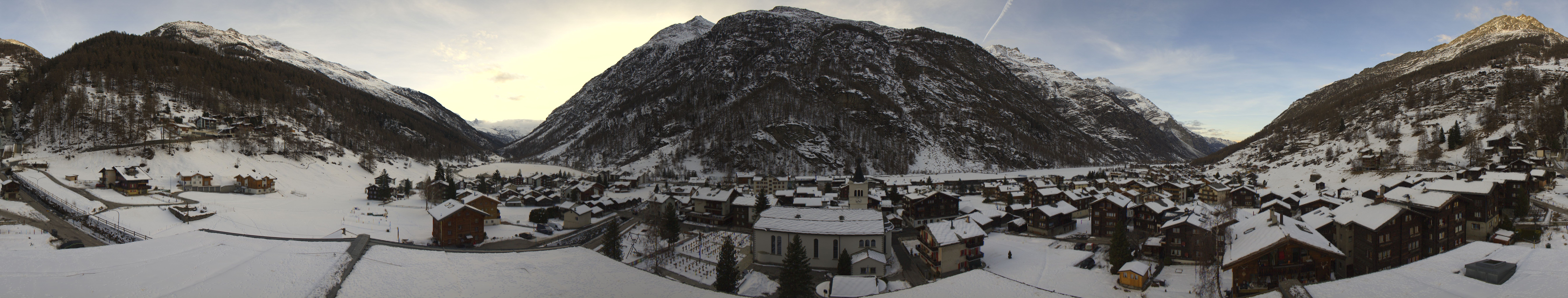Archived image Webcam Täsch - Panorama