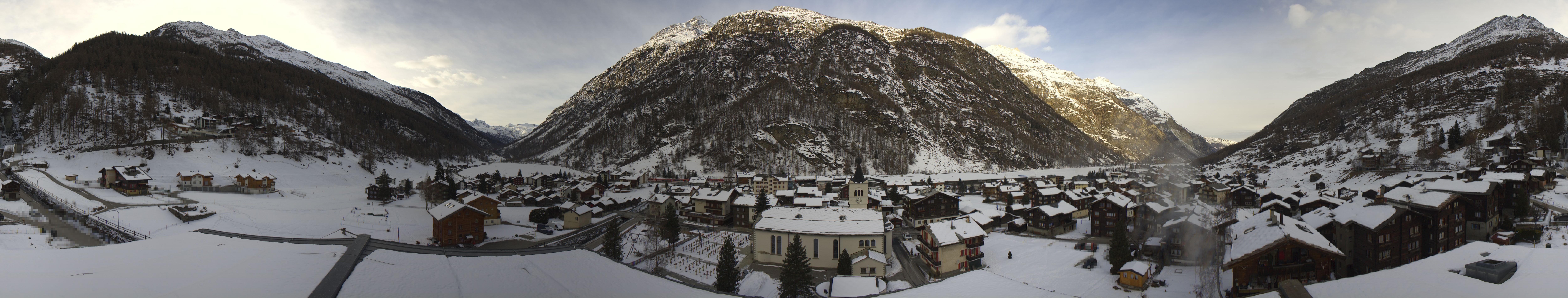 Archived image Webcam Täsch - Panorama