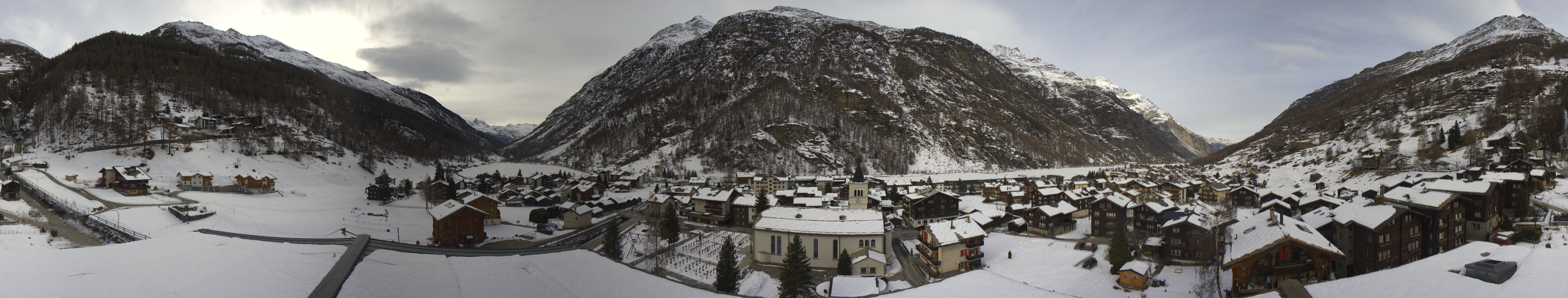 Archived image Webcam Täsch - Panorama