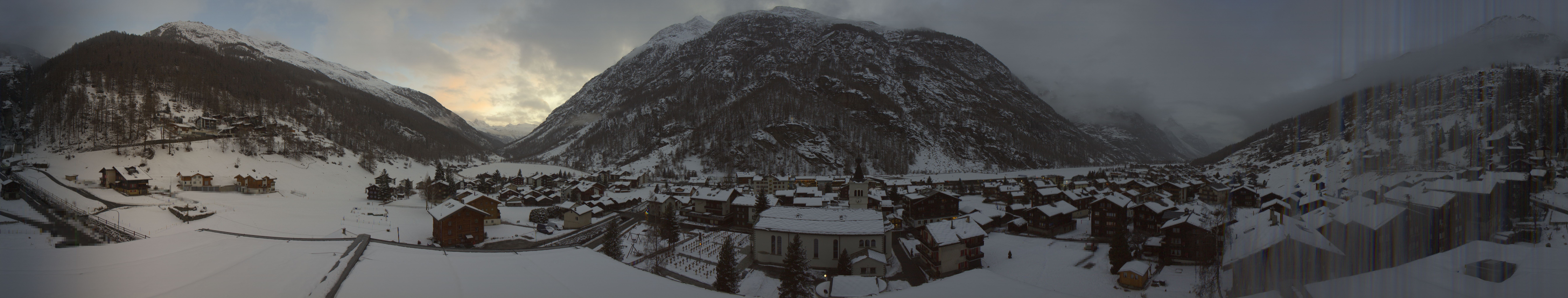 Archived image Webcam Täsch - Panorama
