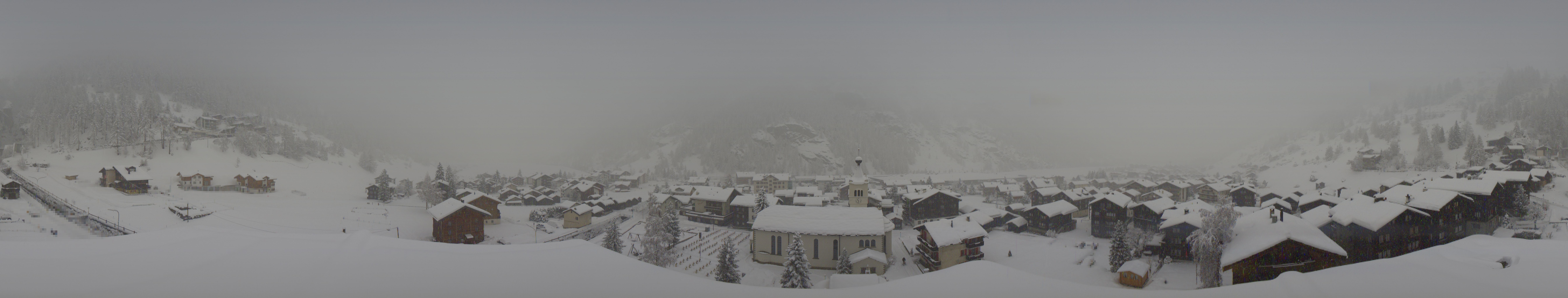 Archived image Webcam Täsch - Panorama