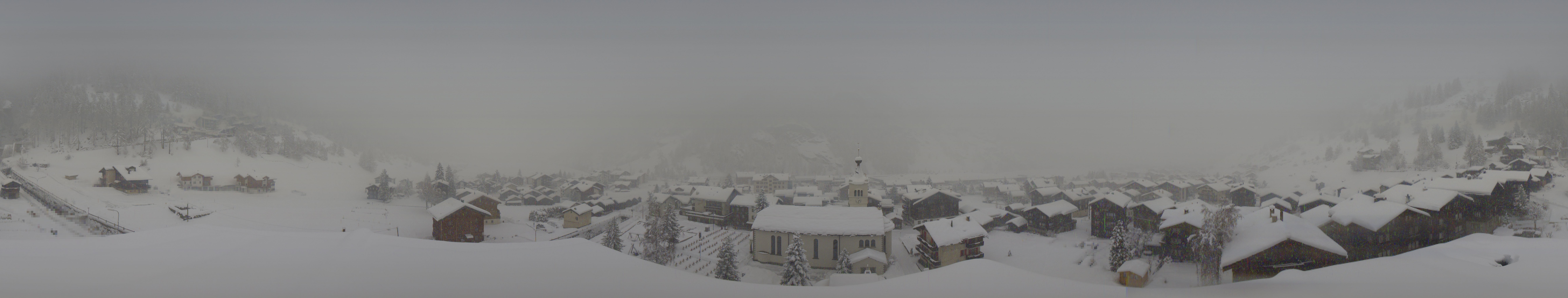 Archived image Webcam Täsch - Panorama