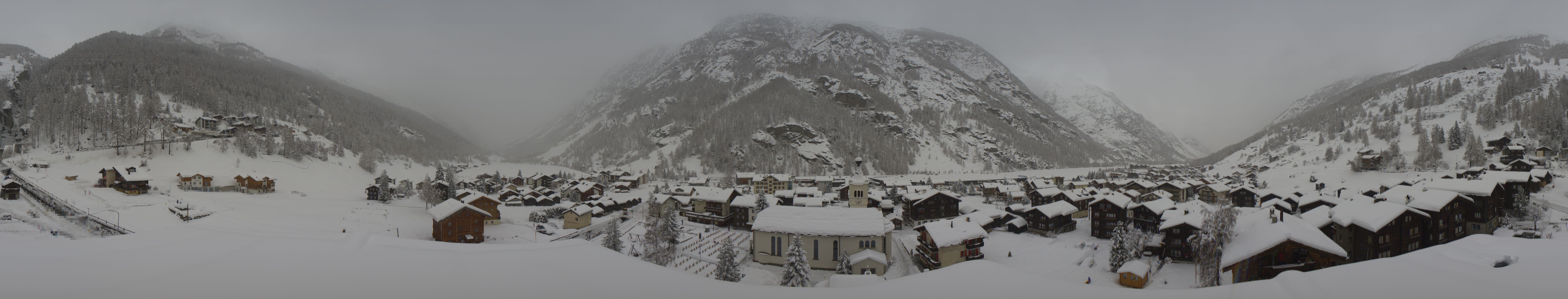 Archived image Webcam Täsch - Panorama
