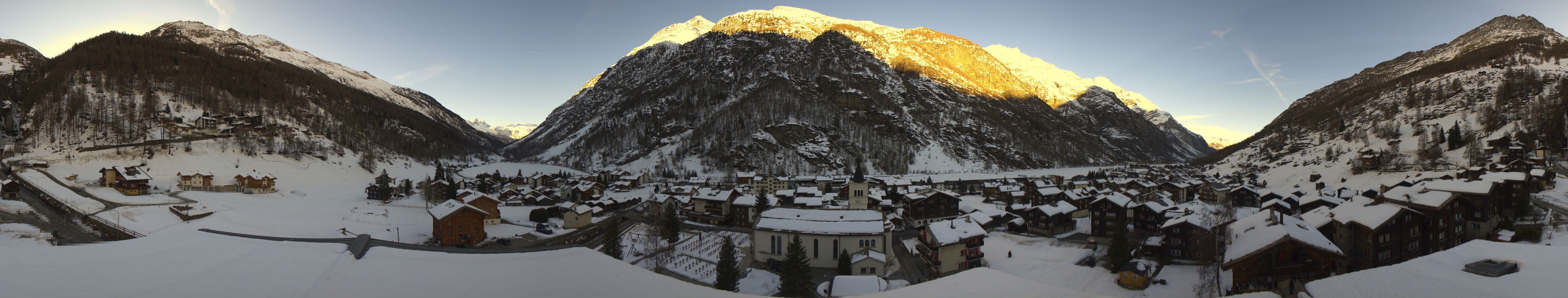 Archived image Webcam Täsch - Panorama