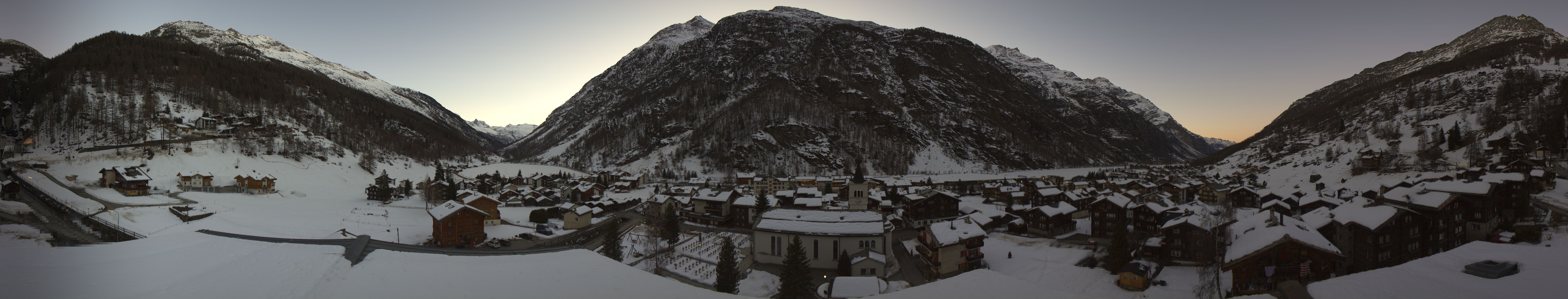 Archived image Webcam Täsch - Panorama