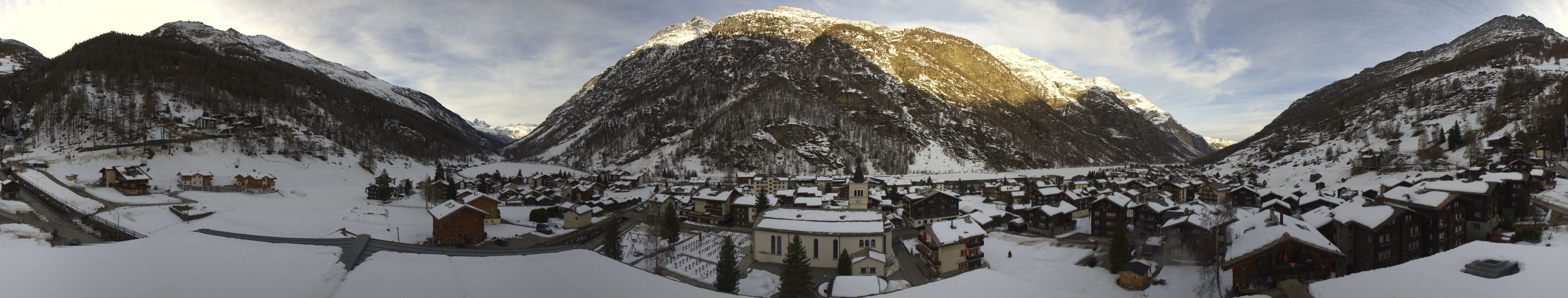 Archived image Webcam Täsch - Panorama