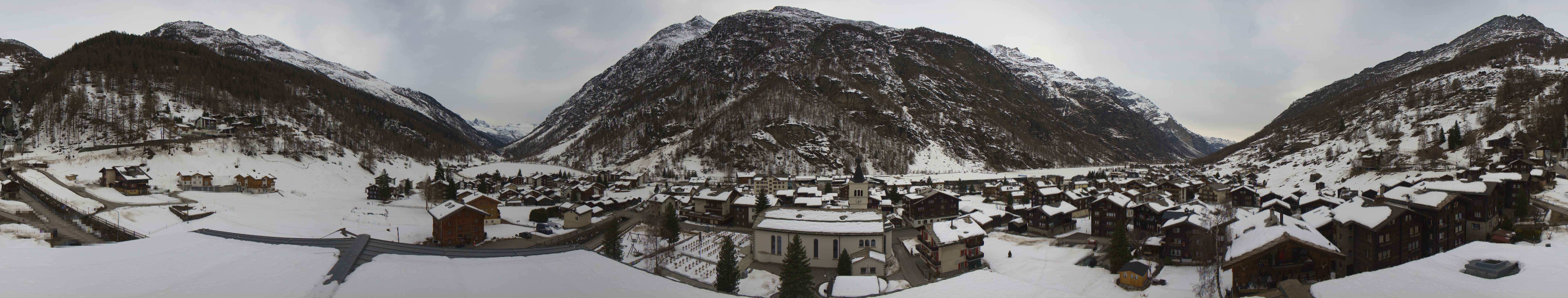 Archived image Webcam Täsch - Panorama