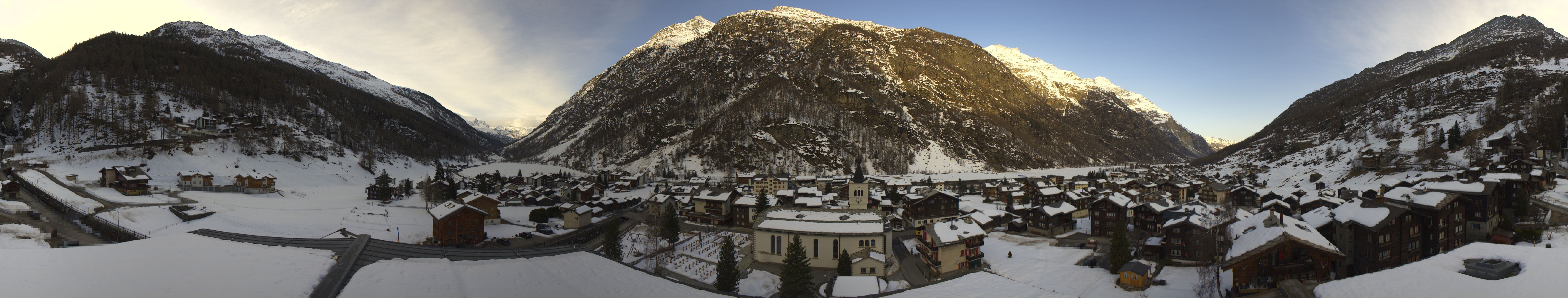 Archived image Webcam Täsch - Panorama