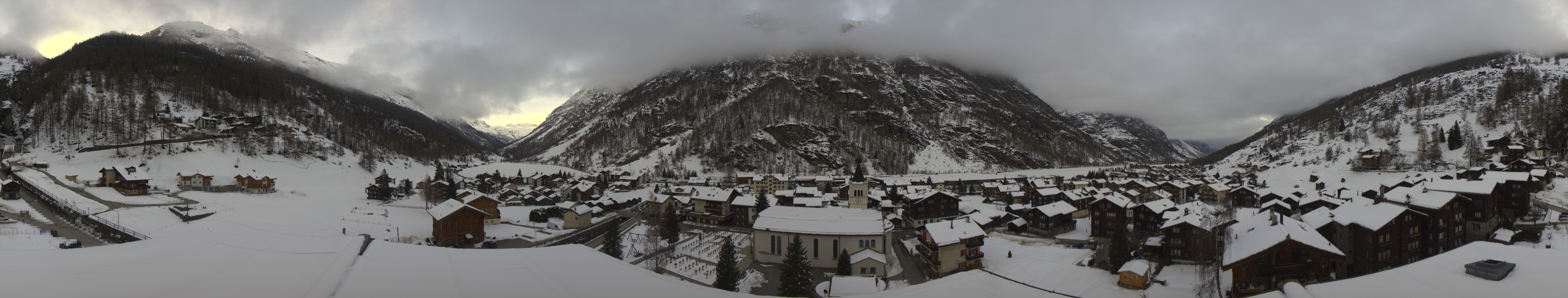 Archived image Webcam Täsch - Panorama
