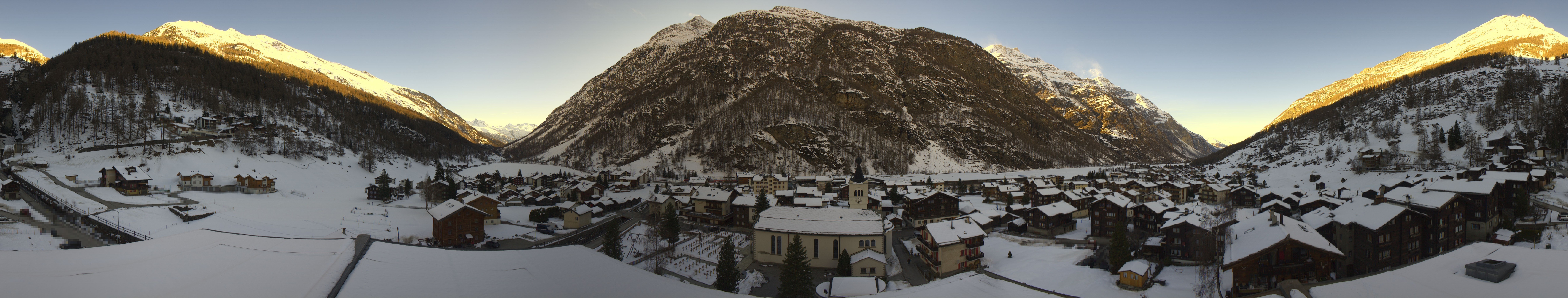Archived image Webcam Täsch - Panorama
