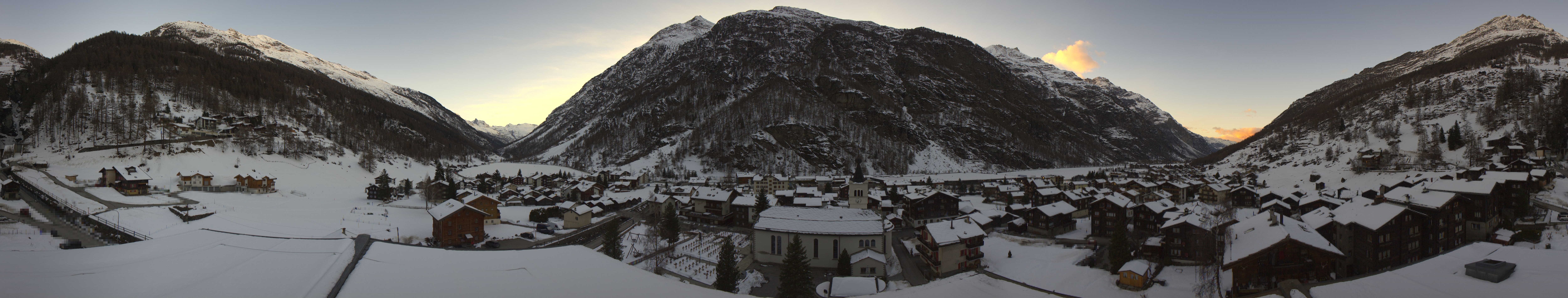 Archived image Webcam Täsch - Panorama