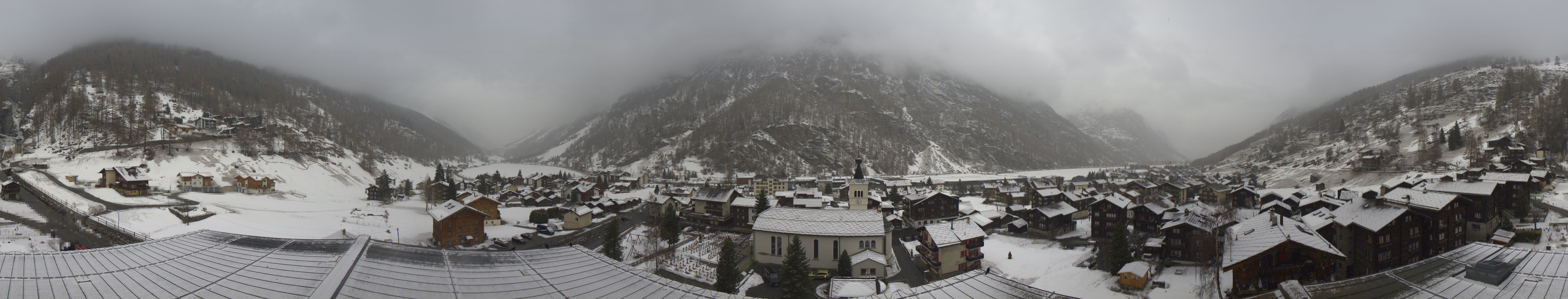 Archived image Webcam Täsch - Panorama