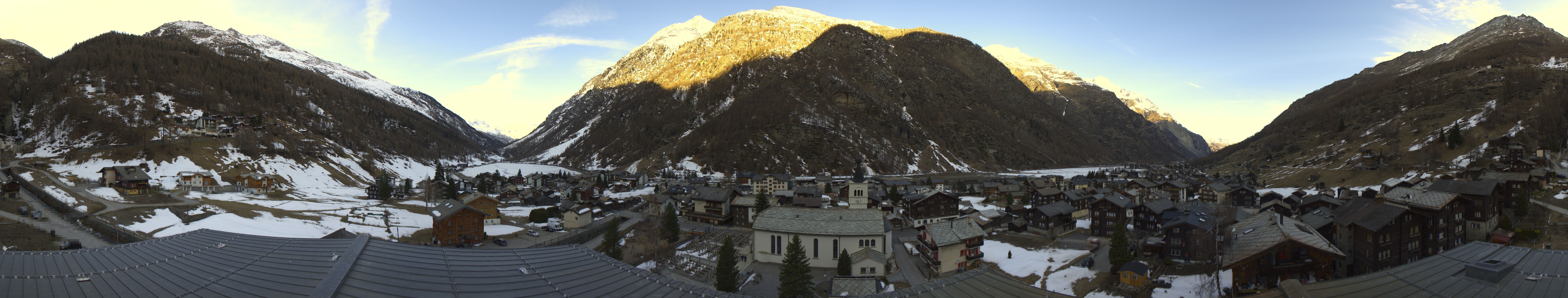 Archived image Webcam Täsch - Panorama