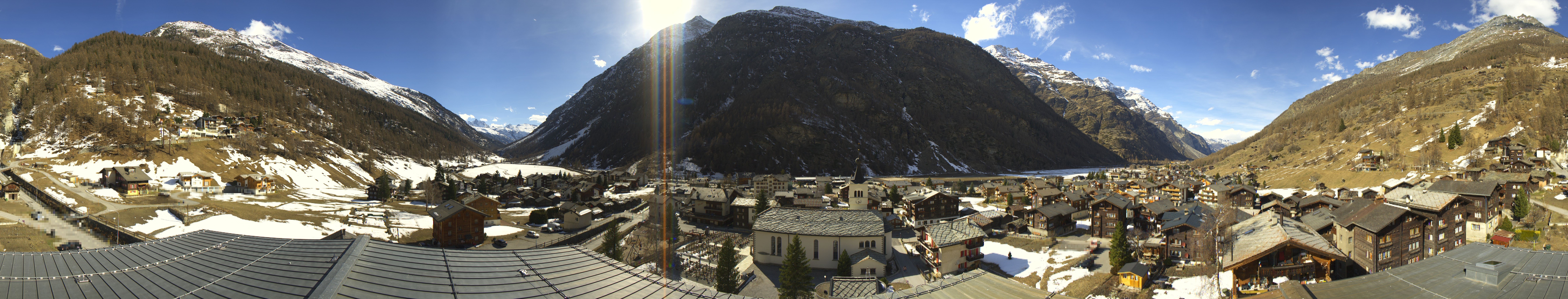Archived image Webcam Täsch - Panorama