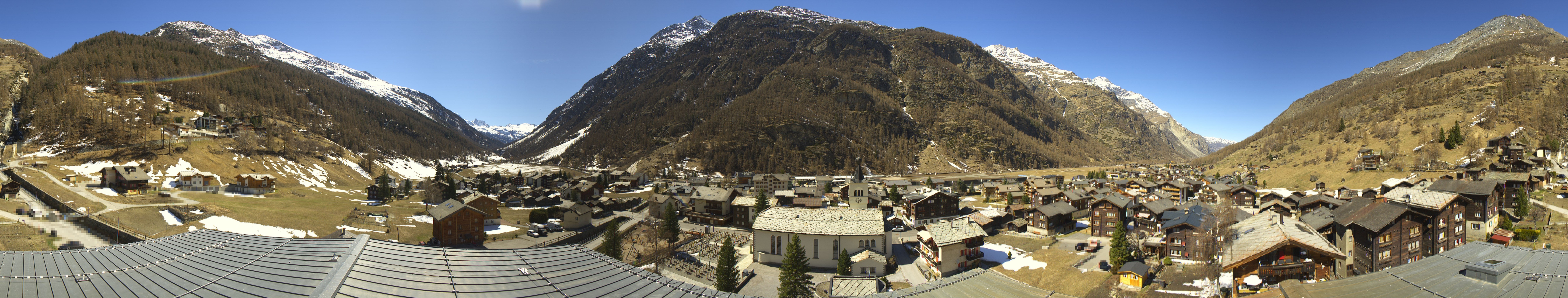 Archived image Webcam Täsch - Panorama