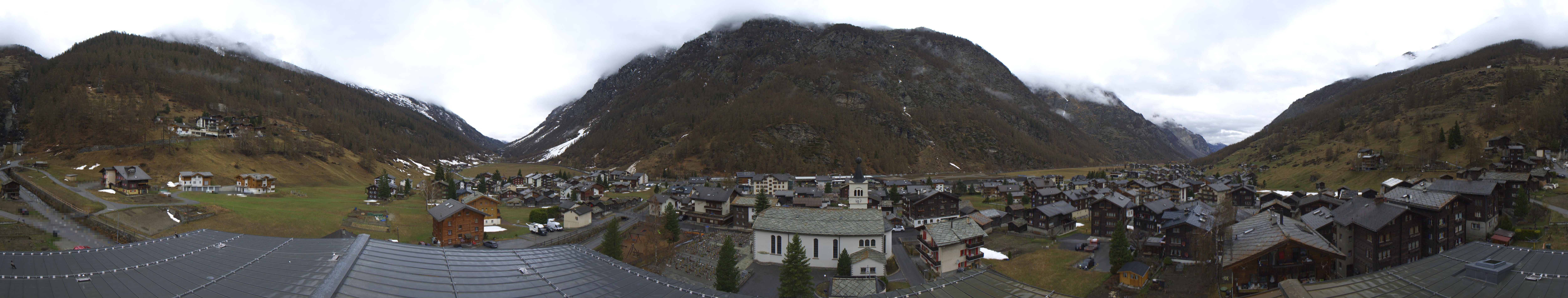 Archived image Webcam Täsch - Panorama
