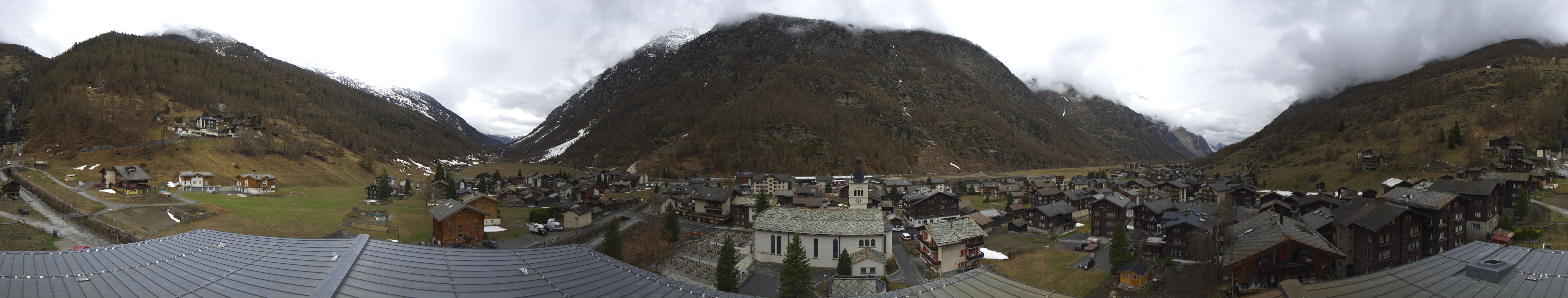 Archived image Webcam Täsch - Panorama