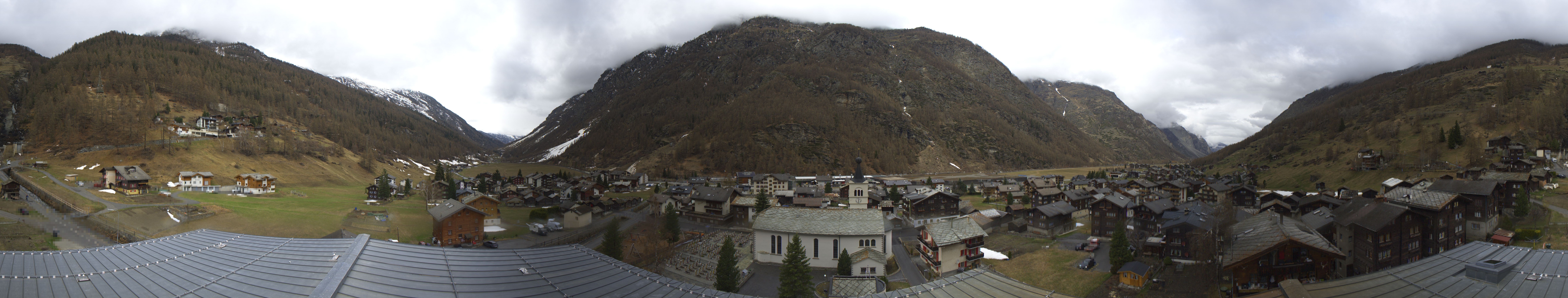 Archived image Webcam Täsch - Panorama