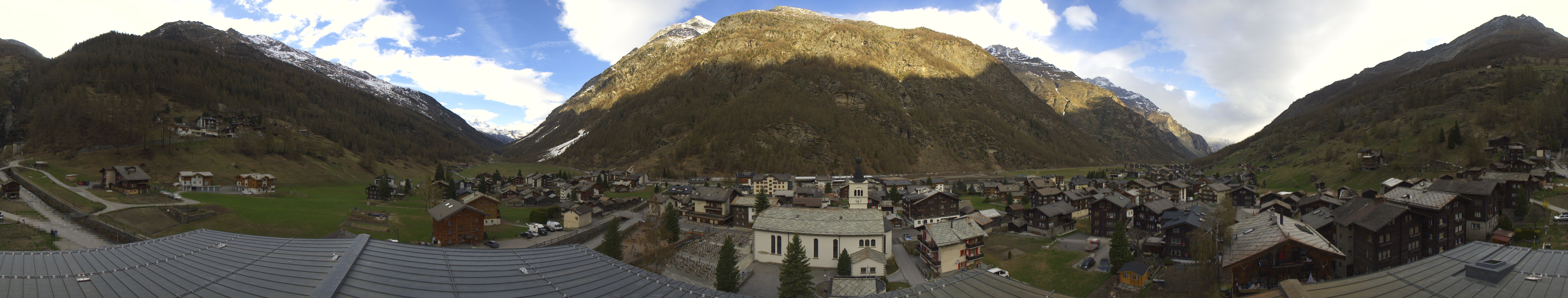 Archived image Webcam Täsch - Panorama