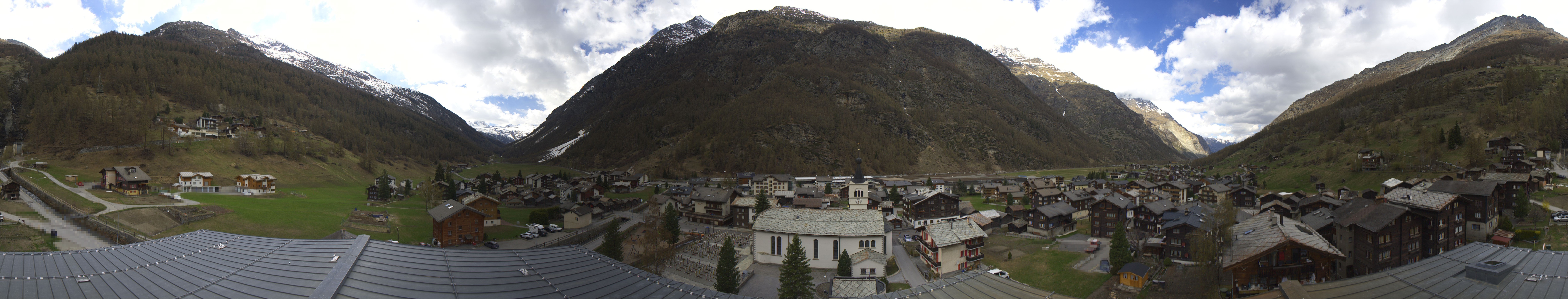 Archived image Webcam Täsch - Panorama