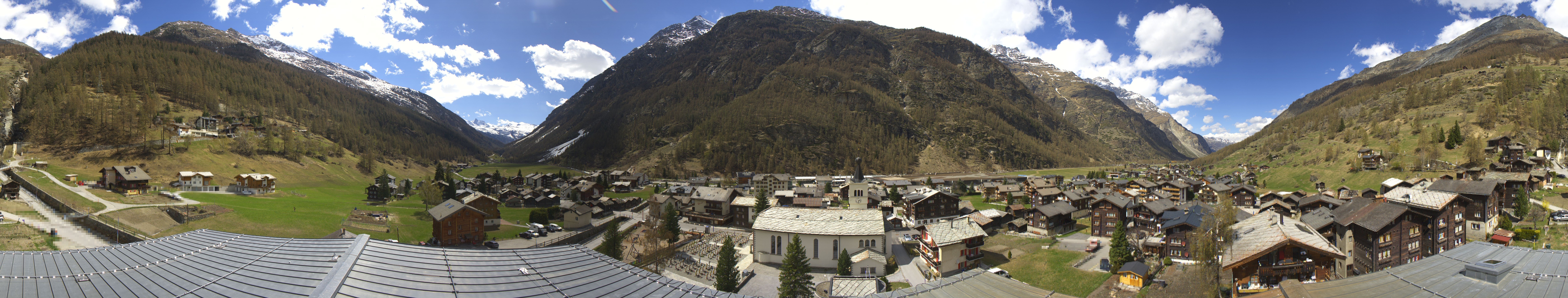 Archived image Webcam Täsch - Panorama