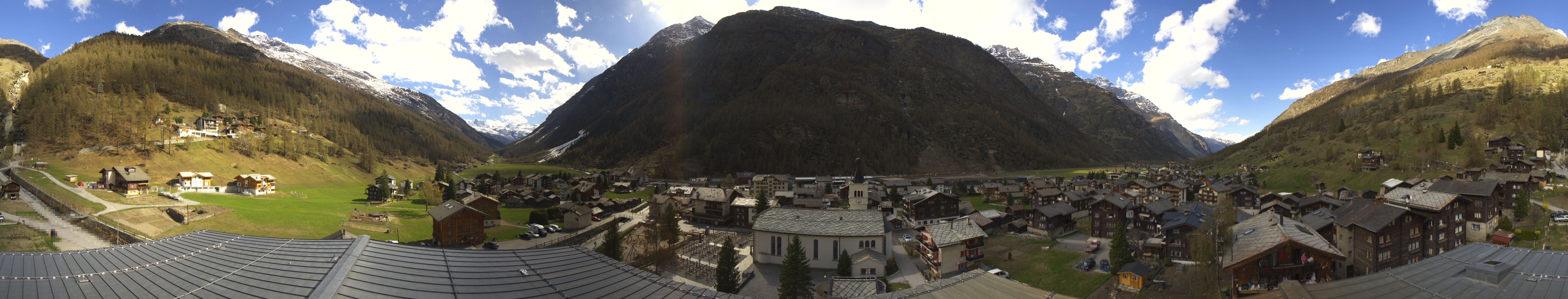 Archived image Webcam Täsch - Panorama