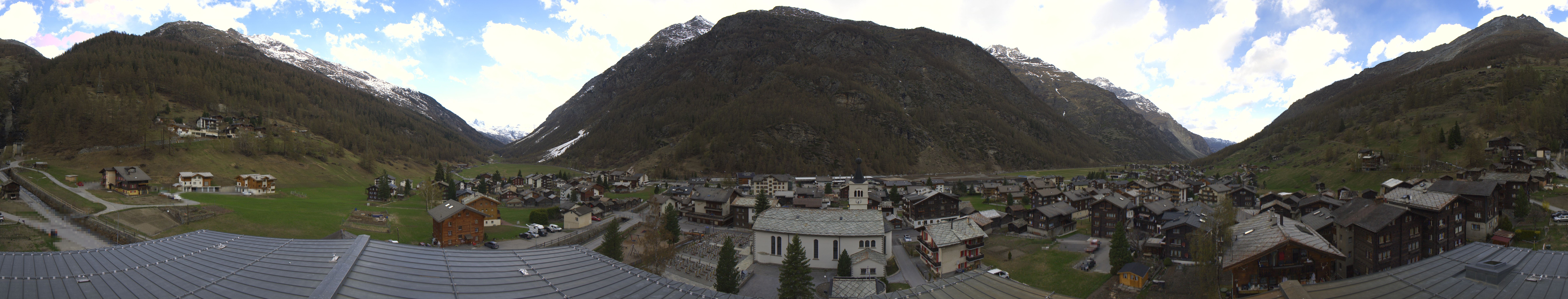 Archived image Webcam Täsch - Panorama