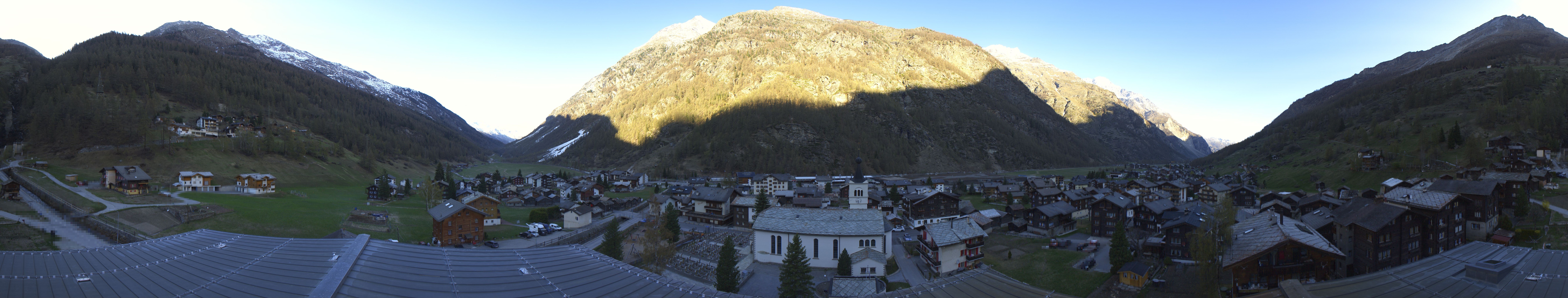 Archived image Webcam Täsch - Panorama