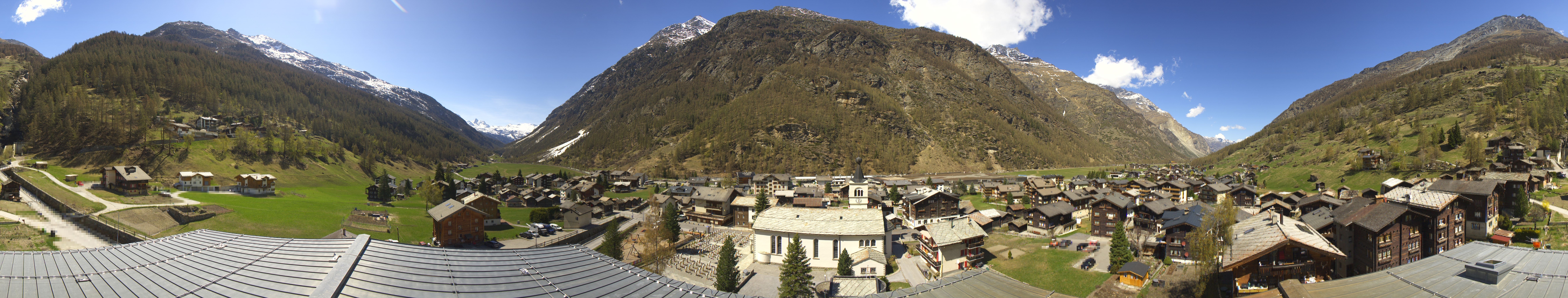 Archived image Webcam Täsch - Panorama