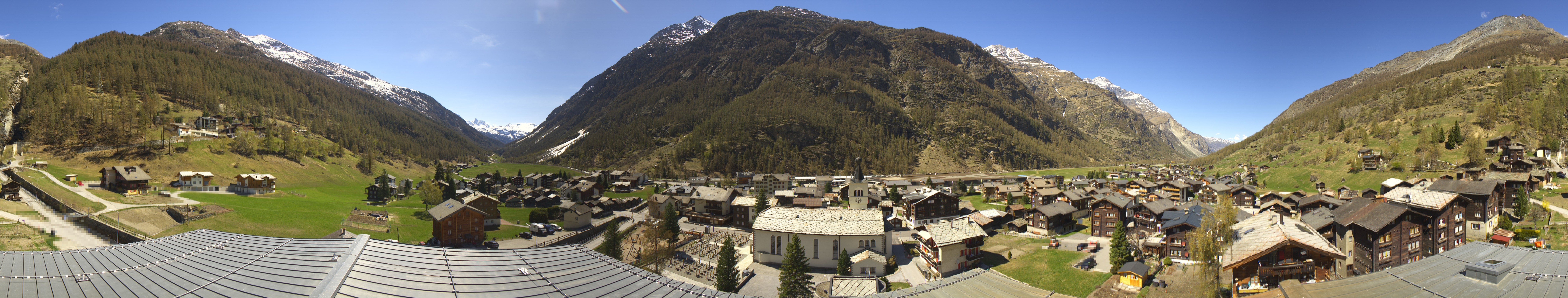 Archived image Webcam Täsch - Panorama