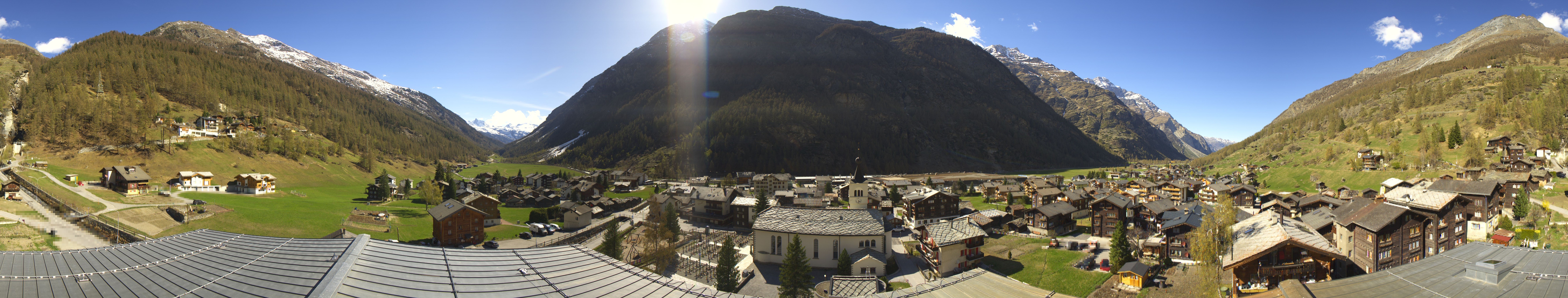 Archived image Webcam Täsch - Panorama