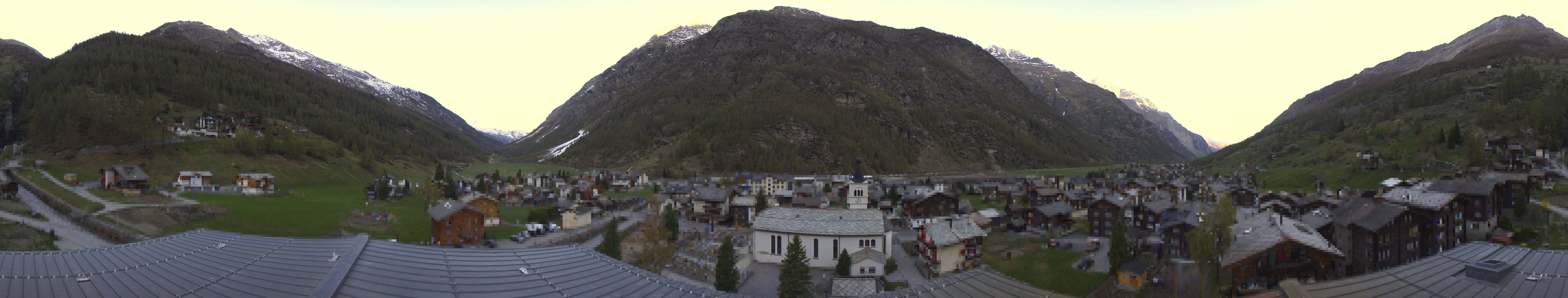 Archived image Webcam Täsch - Panorama