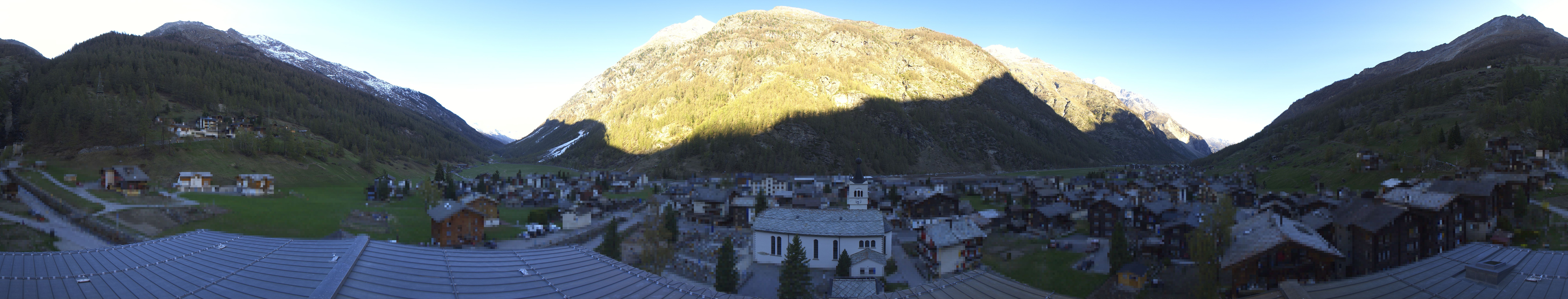 Archived image Webcam Täsch - Panorama