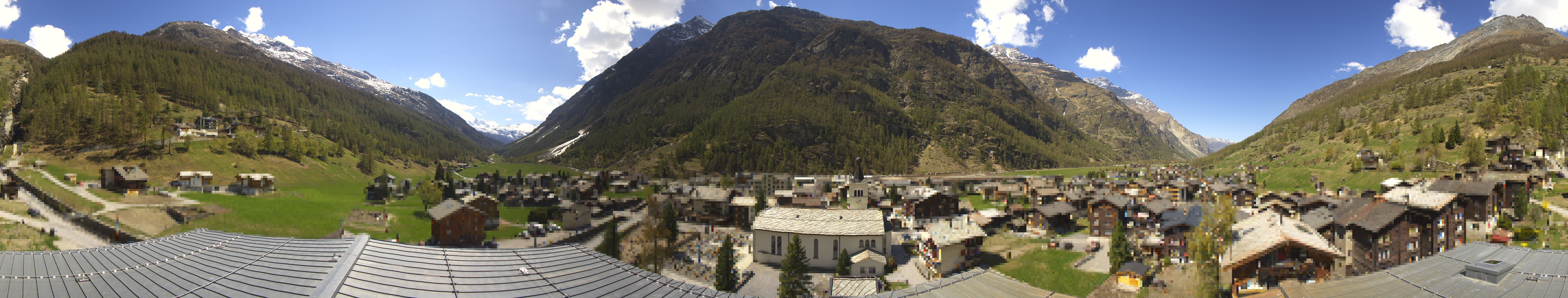 Archived image Webcam Täsch - Panorama