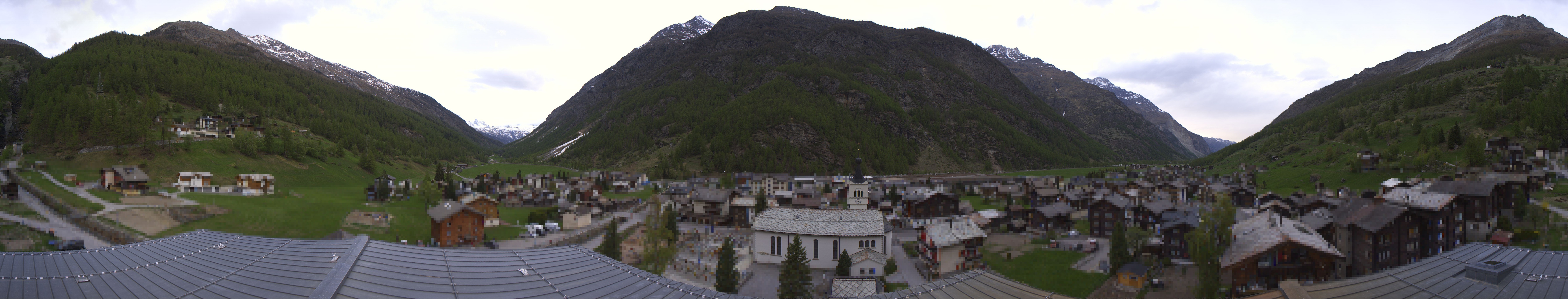 Archived image Webcam Täsch - Panorama