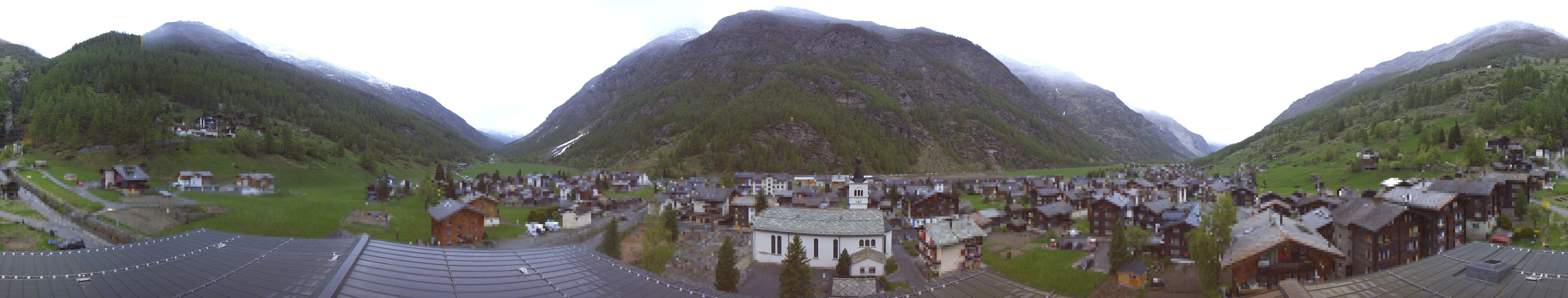 Archived image Webcam Täsch - Panorama