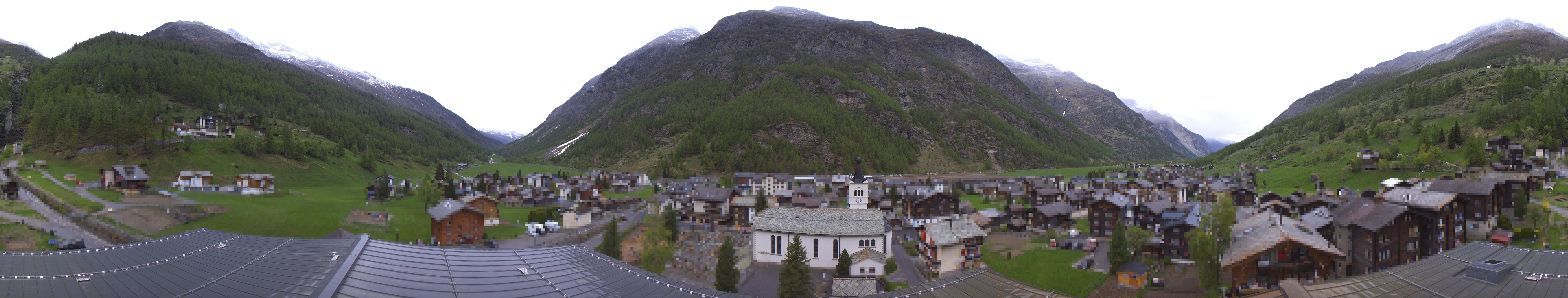 Archived image Webcam Täsch - Panorama