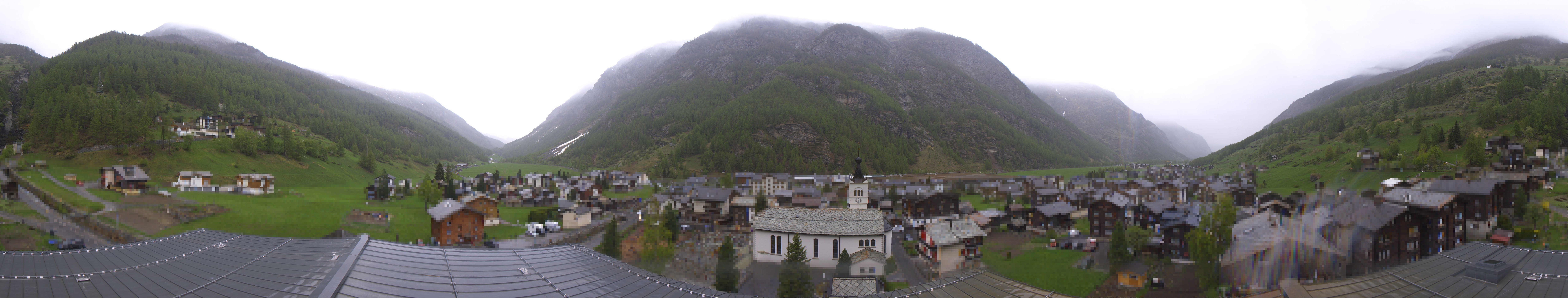 Archived image Webcam Täsch - Panorama