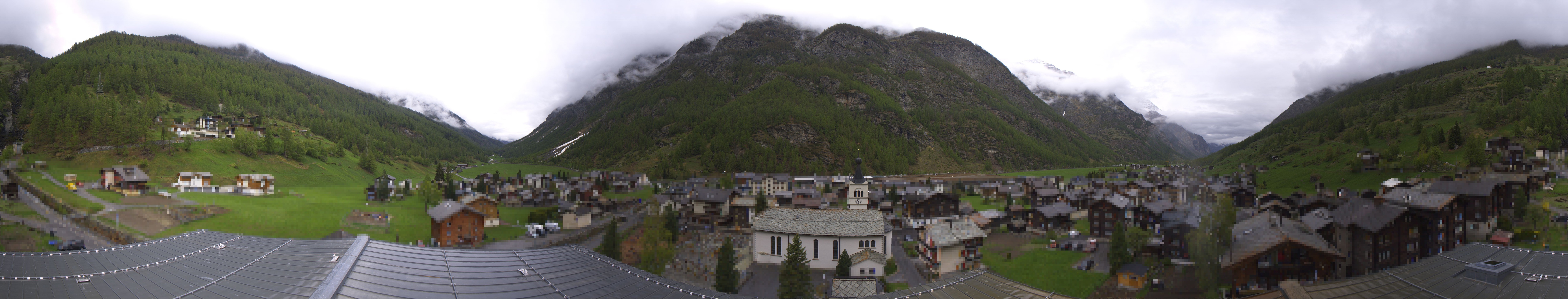 Archived image Webcam Täsch - Panorama