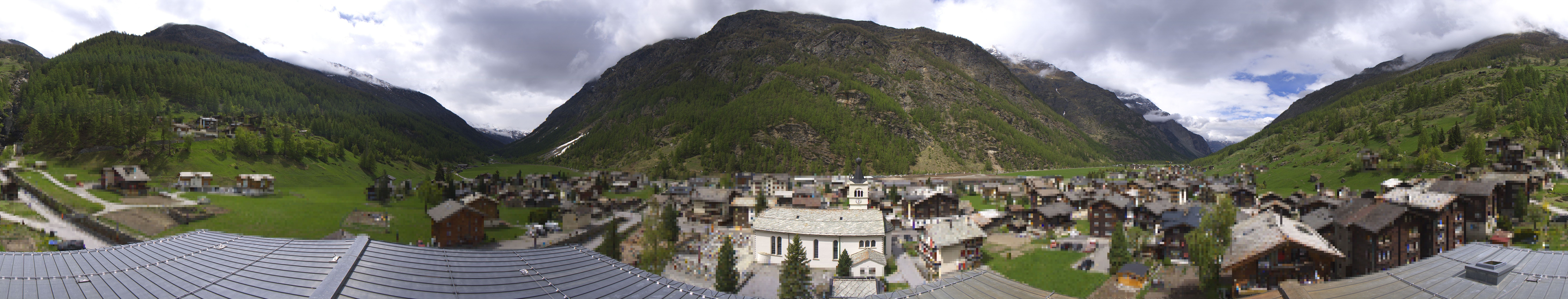 Archived image Webcam Täsch - Panorama