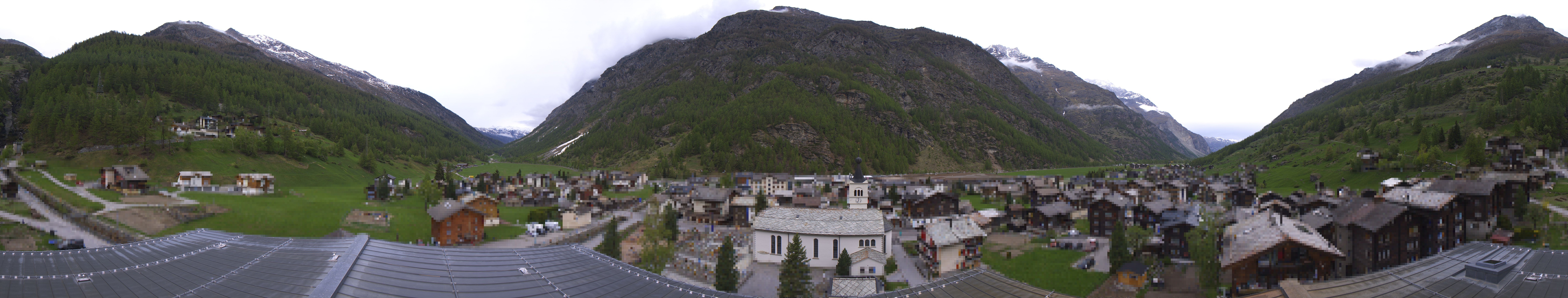 Archived image Webcam Täsch - Panorama